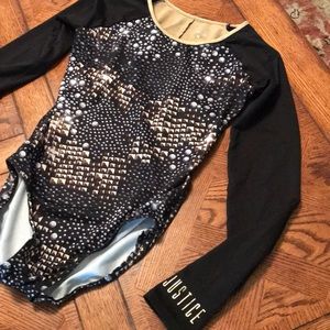 Gymnastics Justice leotard girls size 18/ adult L